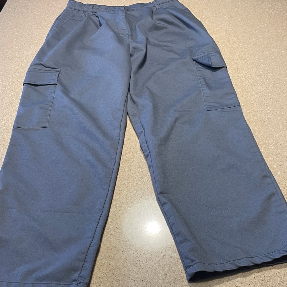 Women's Blue Cargo Pants